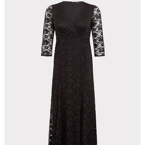 NEW torrid special occasion black lace evening gown - Picture 6 of 10